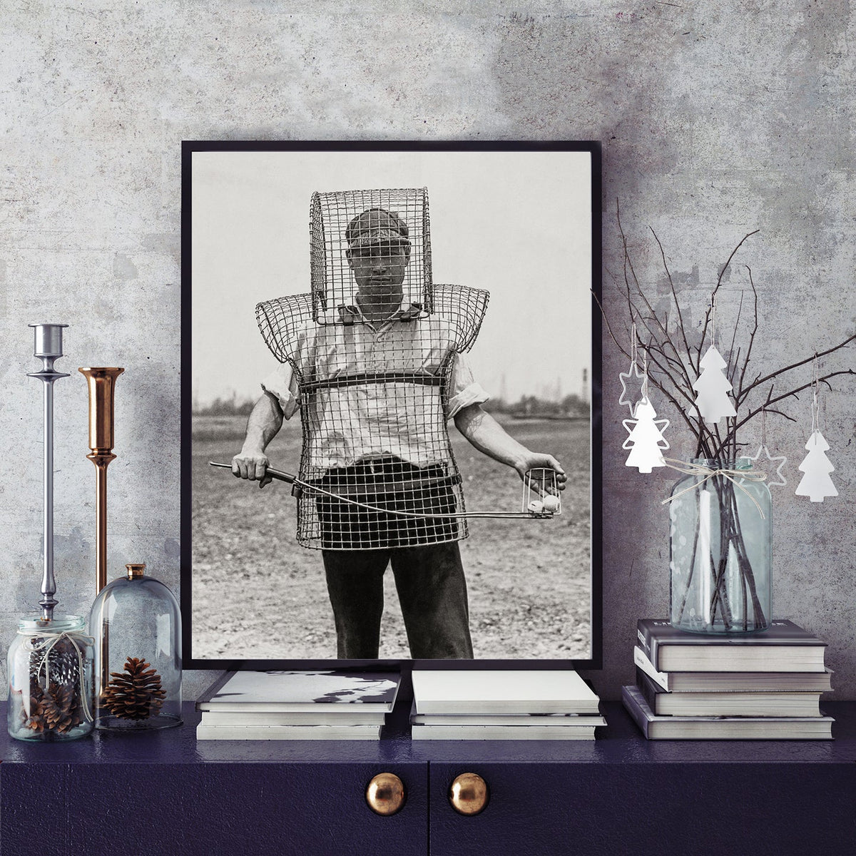 Caged Golf Caddy, 1920s Historical Pix