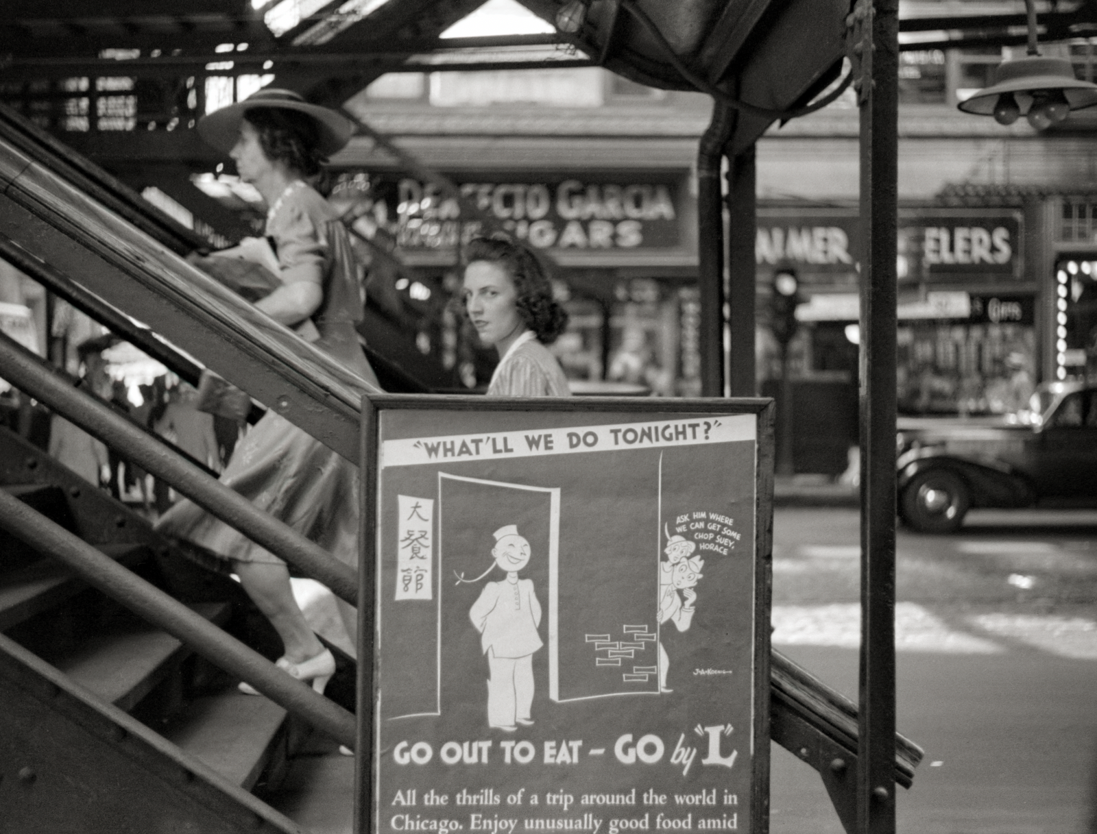 Chicago El Train Photo, John Vachon, 1941 Historical Pix