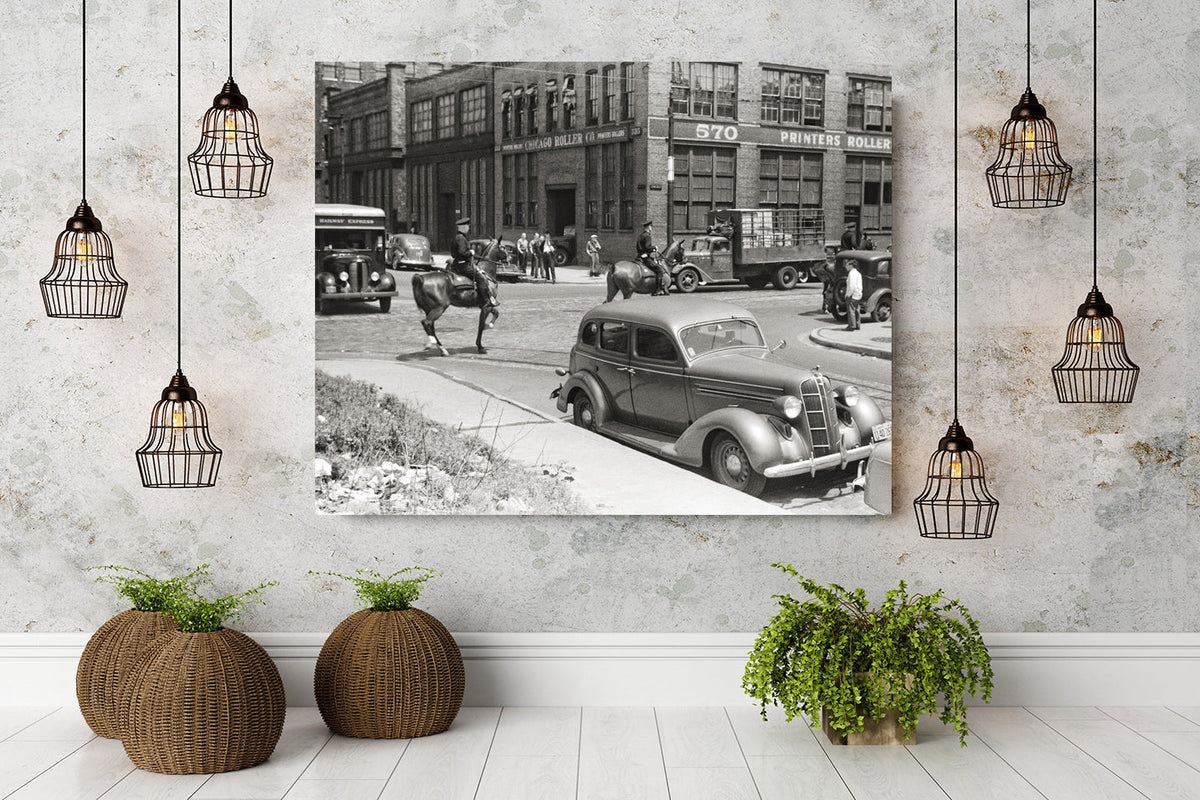 Chicago Police on Horseback, 1941 Historical Pix