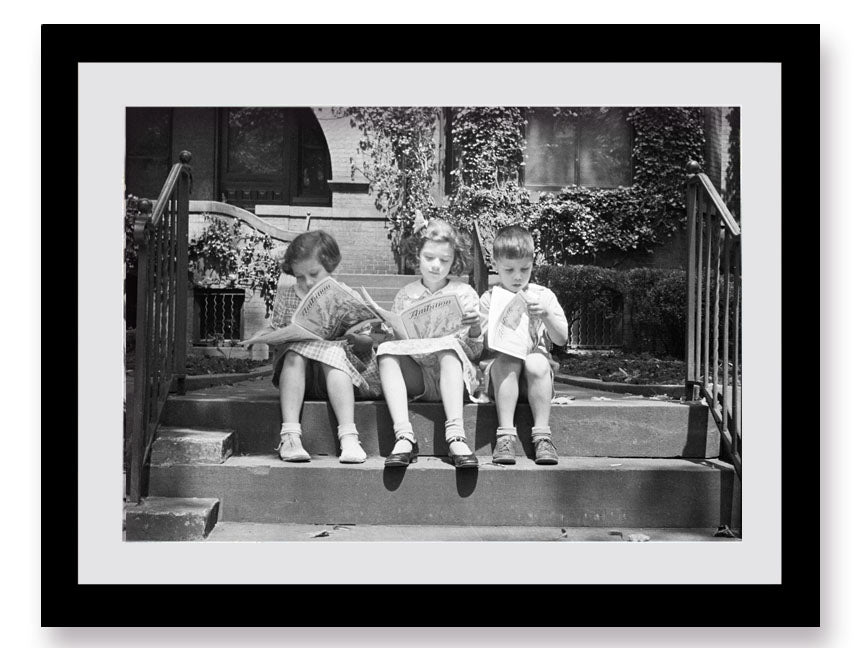 Children Reading Ambition Magazine, 1930s Historical Pix