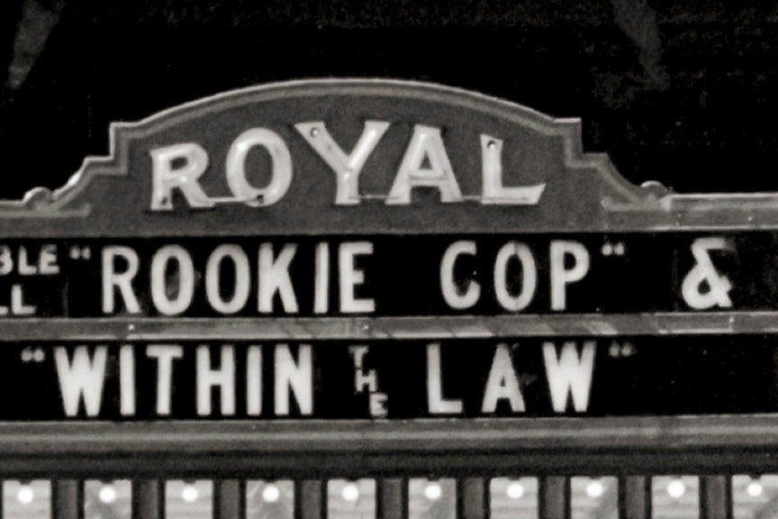 Cincinnati Royal Theatre, Art Deco Marquee, 1939 Historical Pix