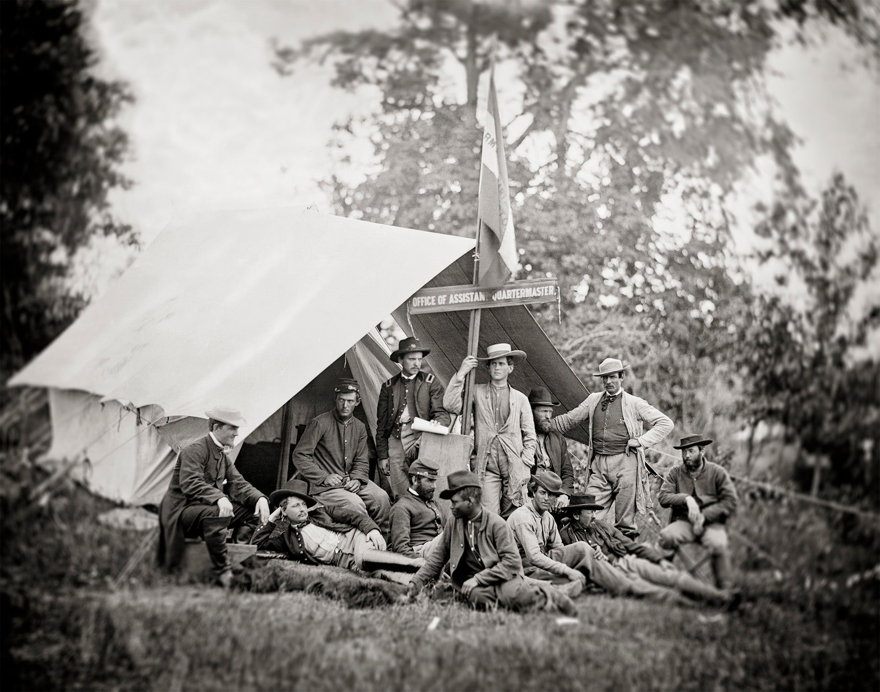 Civil War, Fairfax Virginia, Soldier's Tent, 1863 Historical Pix