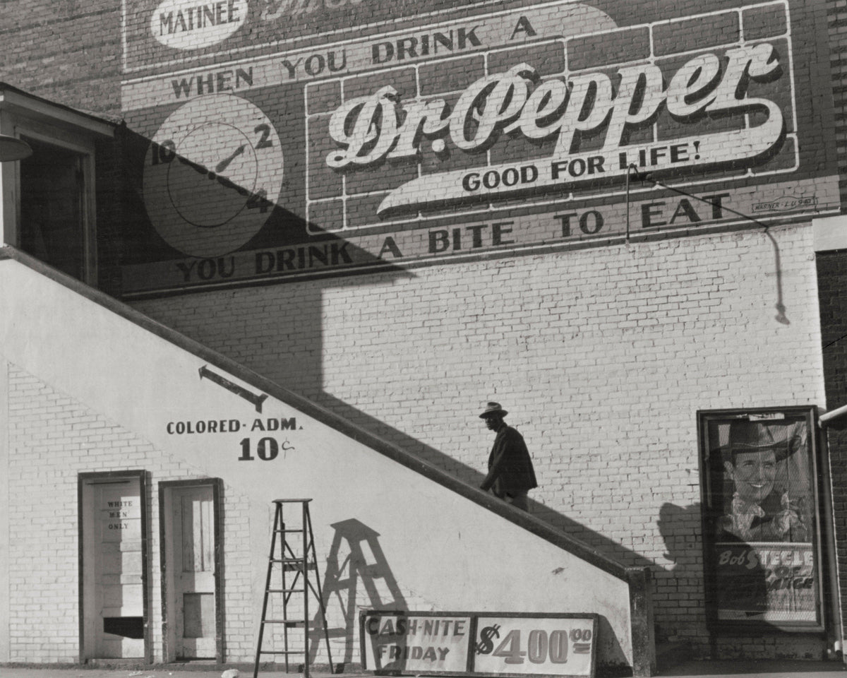 Colored entrance at theater, Belzoni, MS Delta, 1939, Marion Post-Wolcott Historical Pix