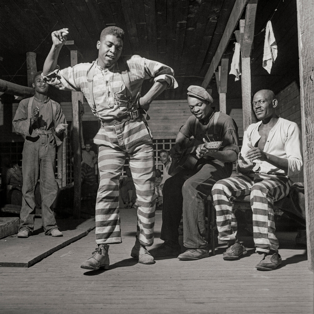 Convict Camp Music-Making and Dancing, Greene County, Georgia, Jack Delano, 1941 Historical Pix