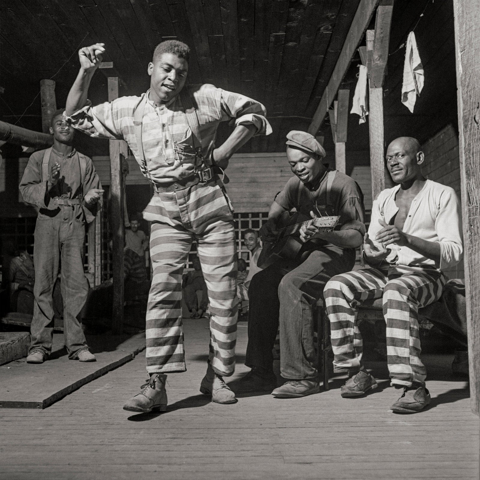 Convict Camp Music-Making and Dancing, Greene County, Georgia, Jack Delano, 1941 Historical Pix