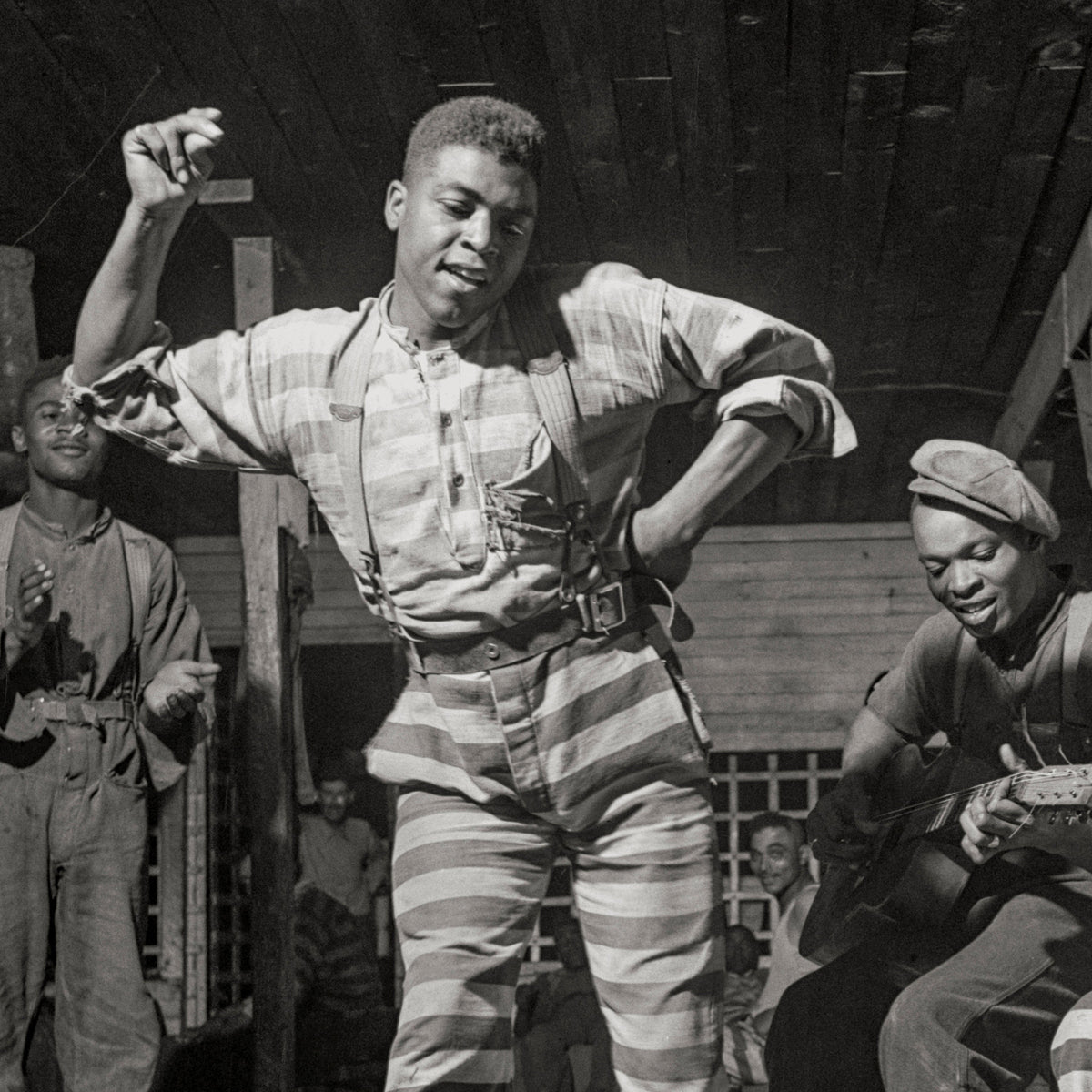Convict Camp Music-Making and Dancing, Greene County, Georgia, Jack Delano, 1941 Historical Pix