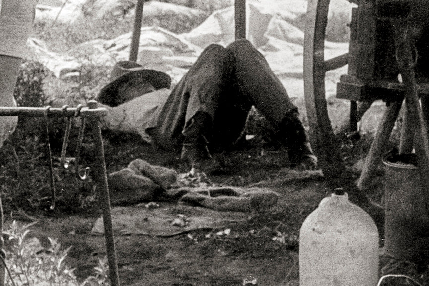 Cowboy, Chuck Wagon &amp; Sleeping Friend, American Southwest Photo Historical Pix