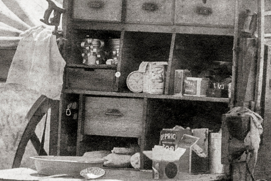 Cowboy, Chuck Wagon & Sleeping Friend, American Southwest Photo Historical Pix