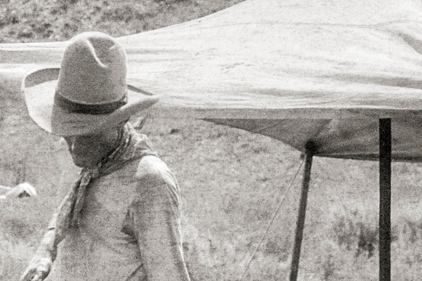 Cowboy, Chuck Wagon &amp; Sleeping Friend, American Southwest Photo Historical Pix