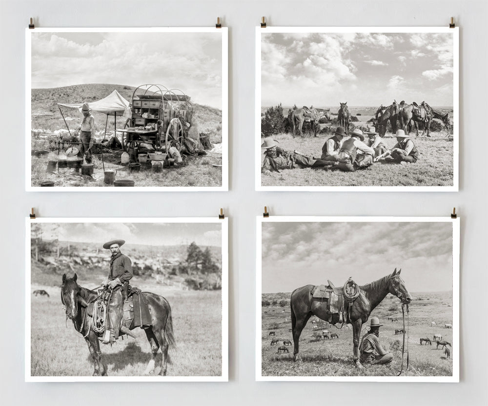 Cowboy Photography Wall Collection Historical Pix