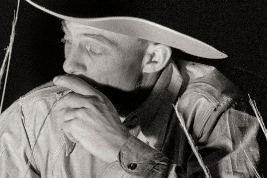 Cowboys Play Music To Pass The Night, 1939 Historical Pix