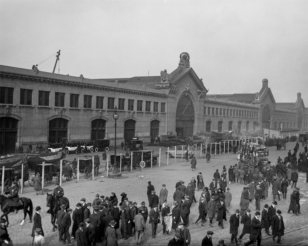 Cunard Pier, New York City, Chelsea Piers, Hudson River, 1915 Historical Pix