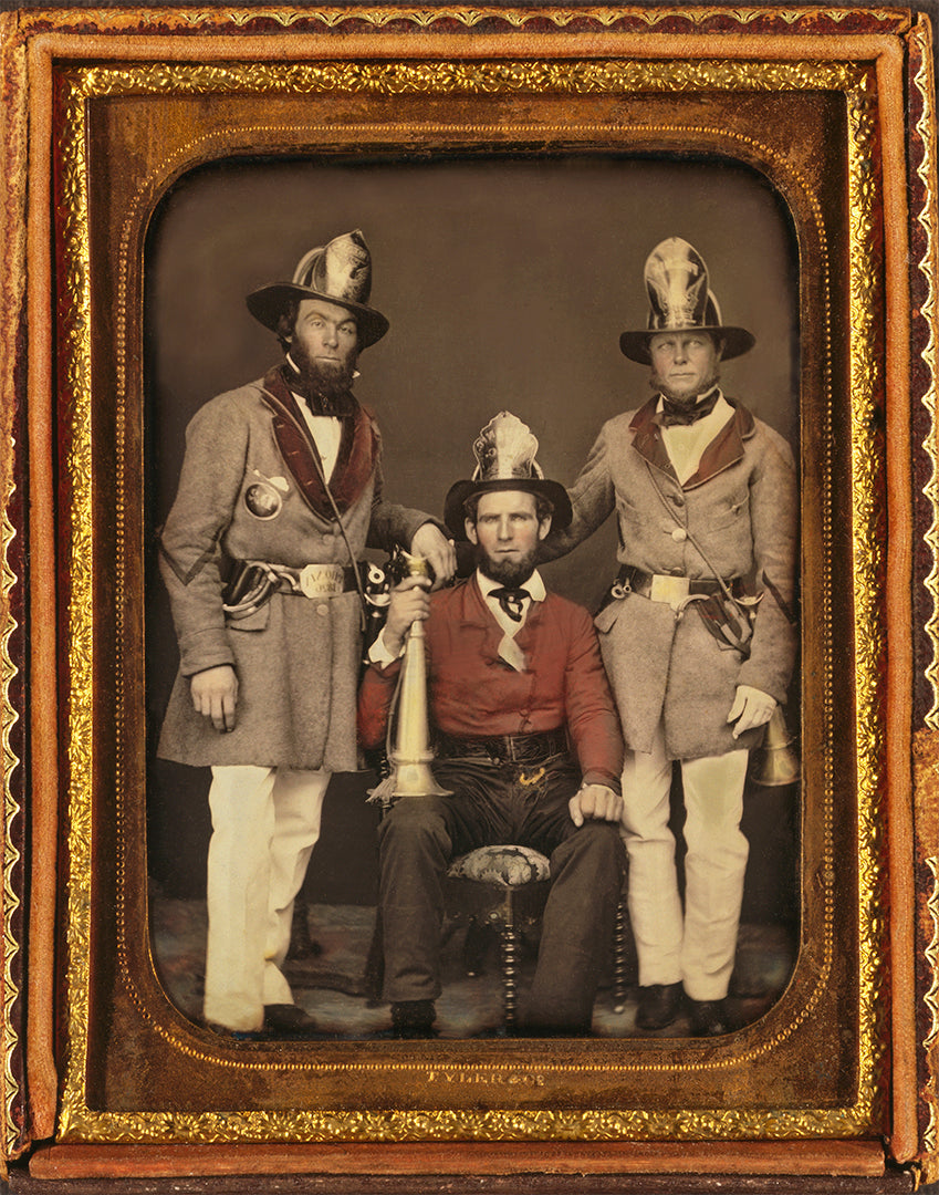 Daguerreotype Photograph, Charleston, South Carolina Firemen, 1855 Historical Pix