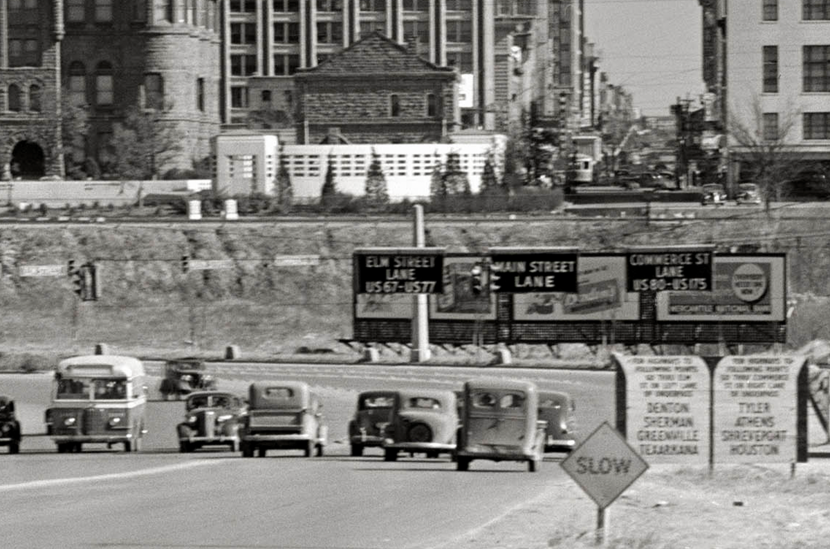 Dallas, Texas, Going Eastward on U.S. Highway 80, 1942 Historical Pix