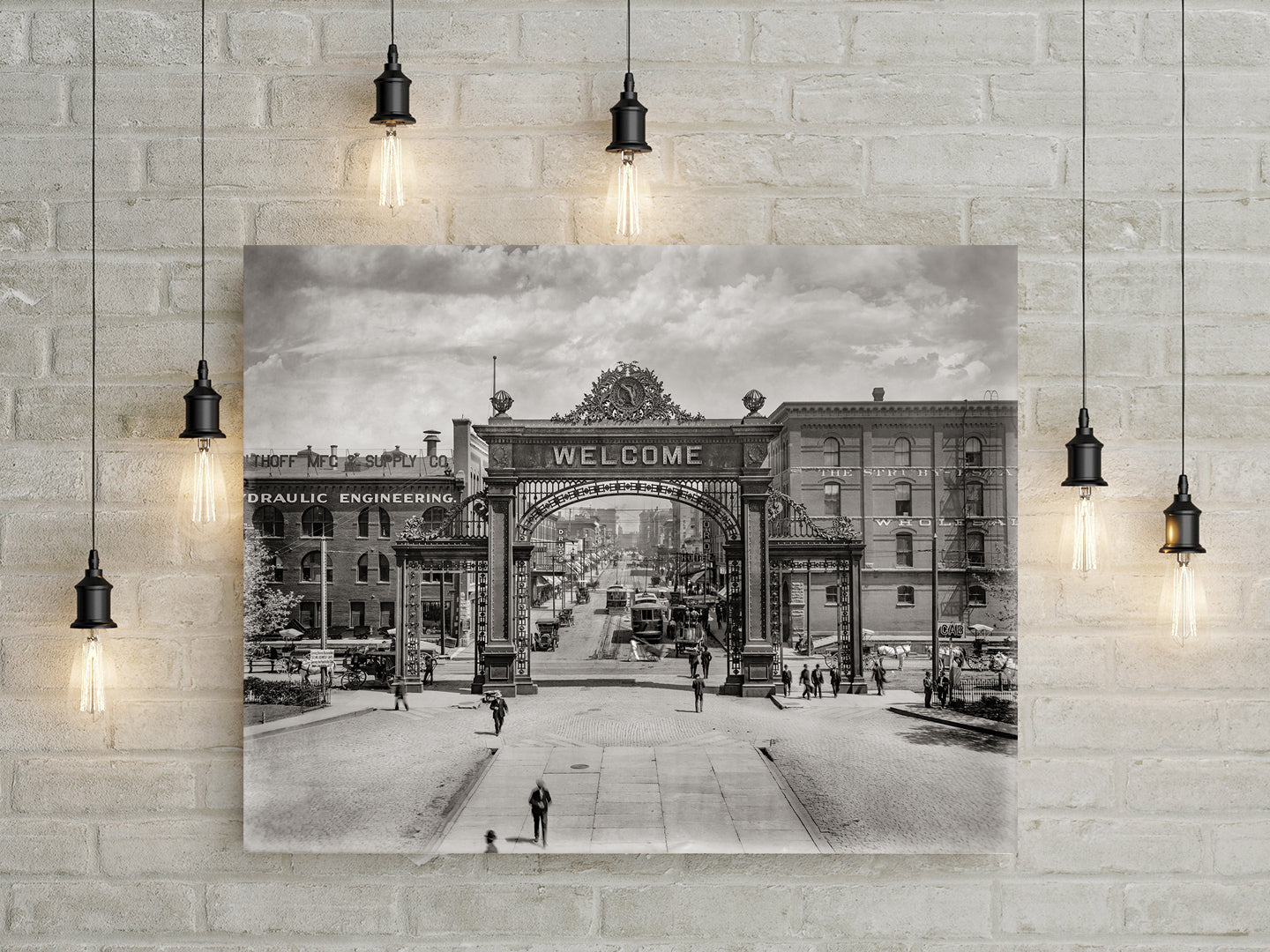 Denver, Arch of Welcome, 17th St, Denver Colorado, 1908 Historical Pix