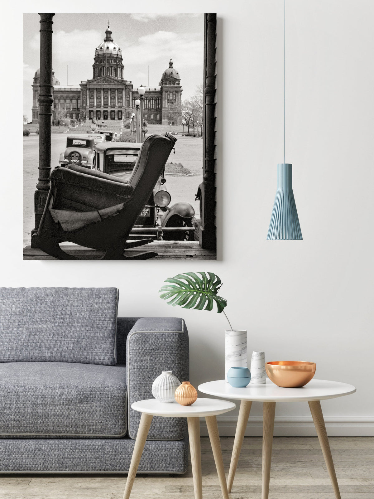 Des Moines Iowa State Capitol, 1940, Old Photo Historical Pix