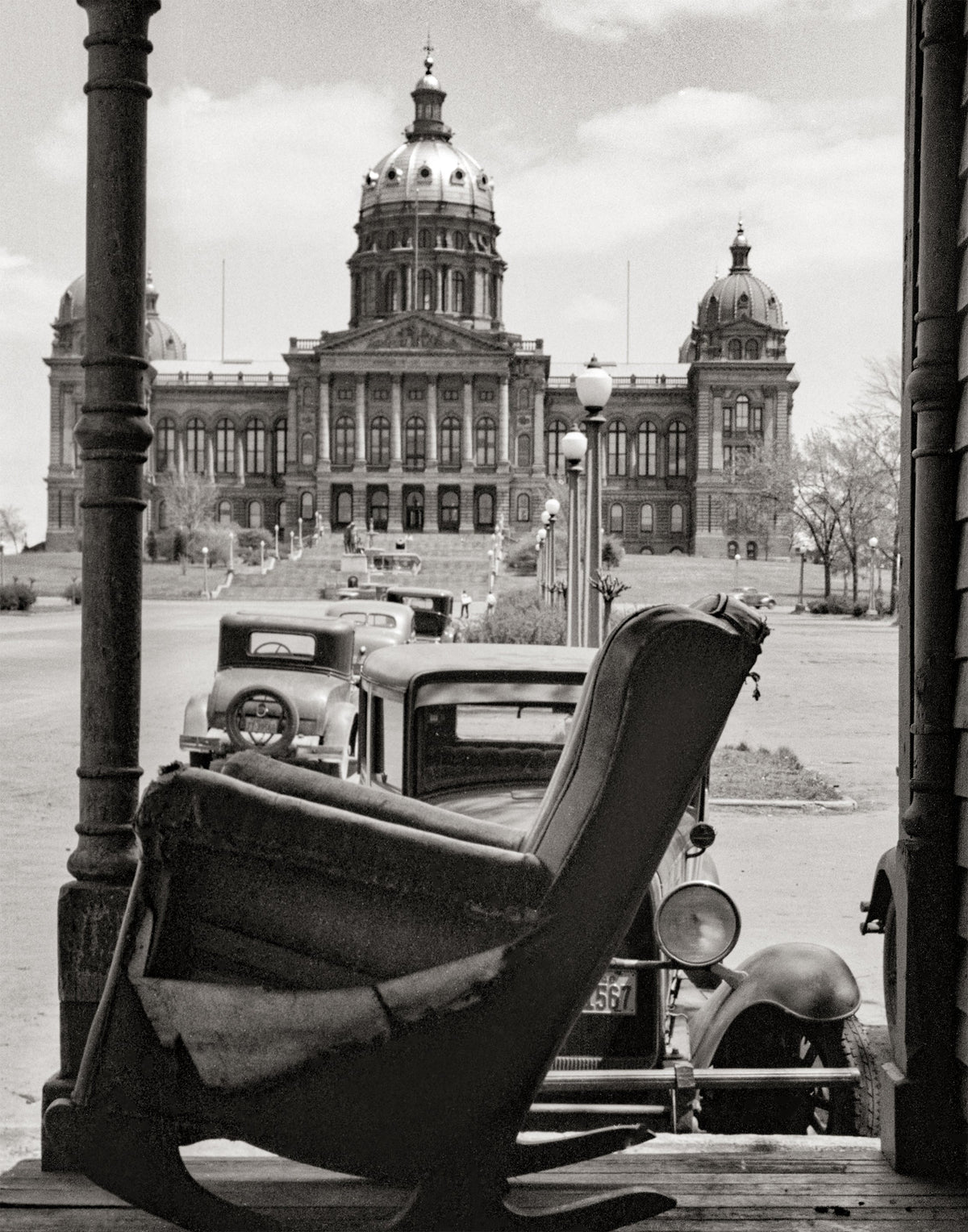 Des Moines Iowa State Capitol, 1940, Old Photo Historical Pix