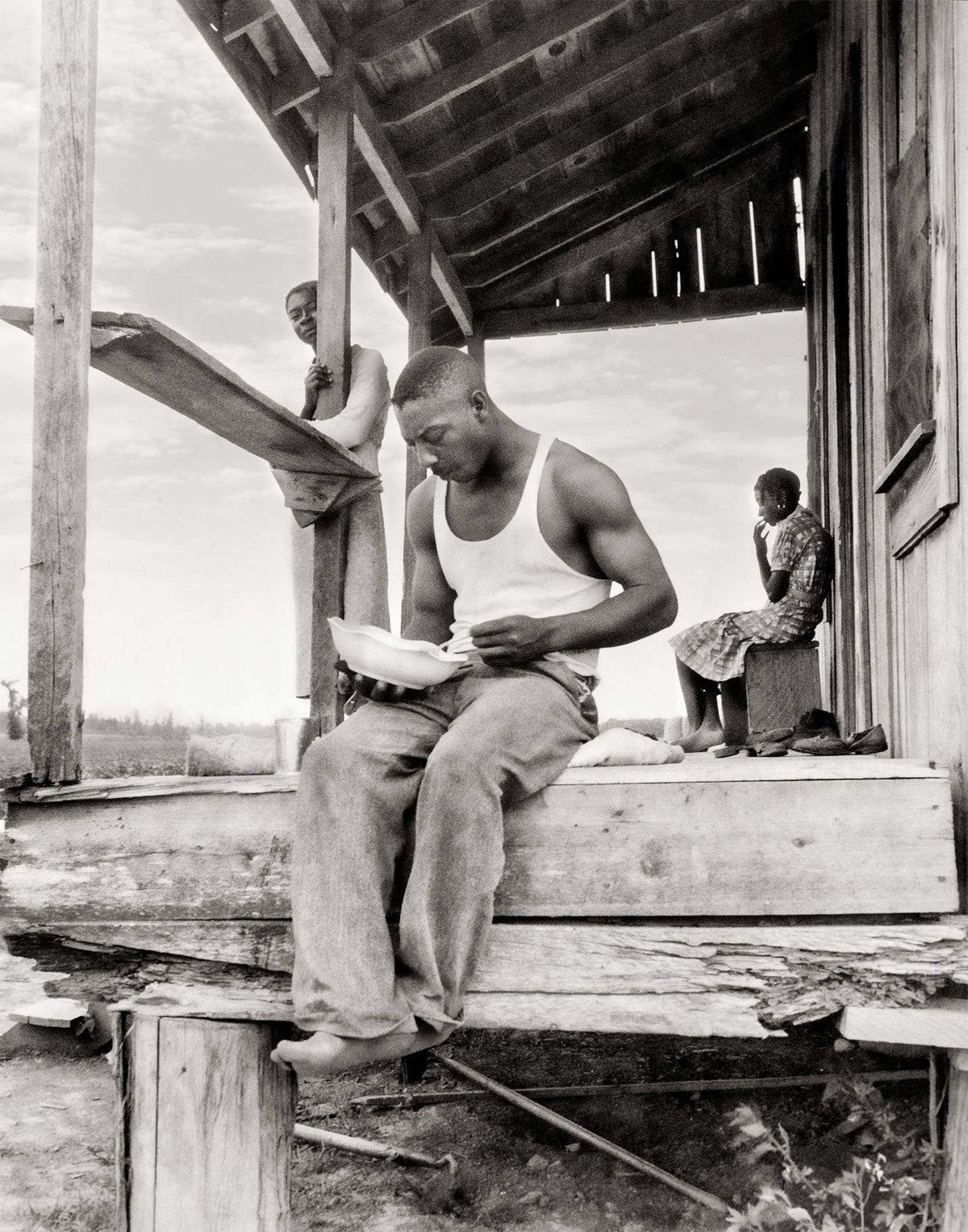 Dorthea Lange, Sharecroppers Eating, 1937, Clarksdale, MS Historical Pix