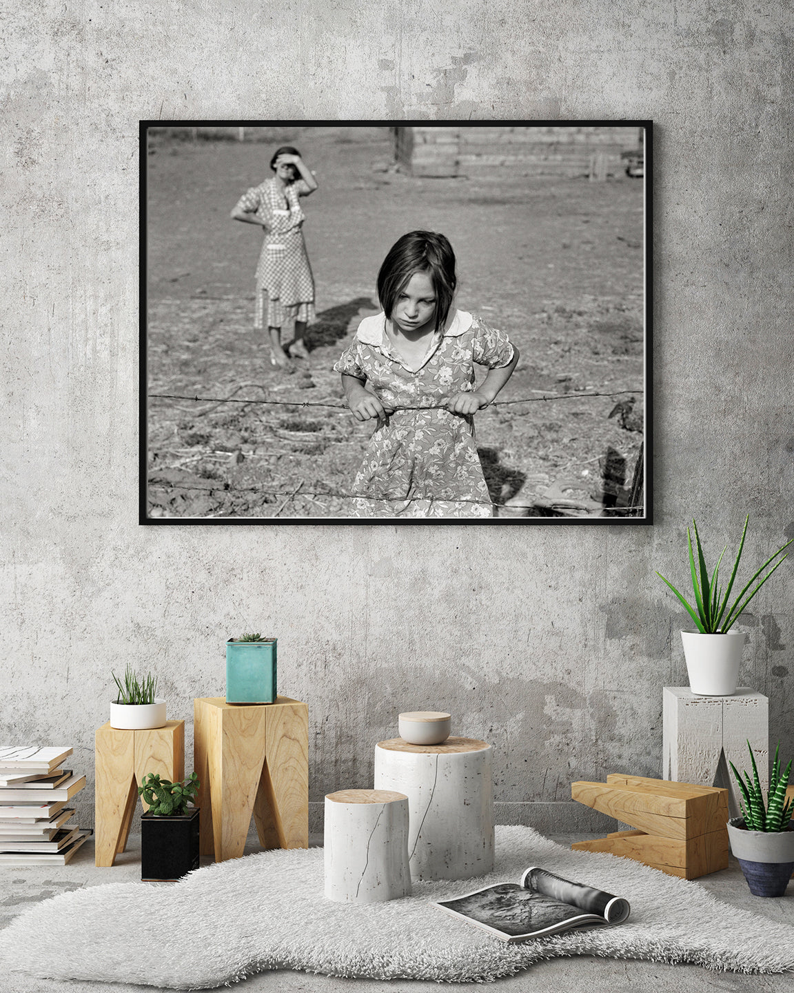 Dorthea Lange, Young Girl Portrait, 1939 Historical Pix