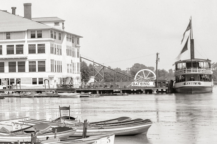 East Grand Rapids Michigan, Reeds Lake, Millers Boat Rentals, 1900 Historical Pix