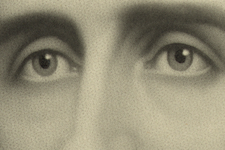 Edgar Allan Poe Mezzotint Print by Artist William Sartain, 1896 Historical Pix