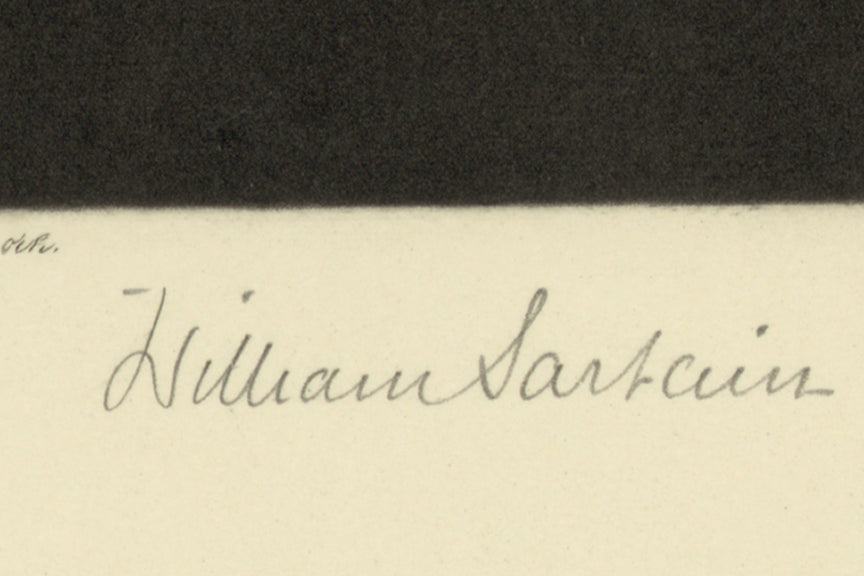 Edgar Allan Poe Mezzotint Print by Artist William Sartain, 1896 Historical Pix