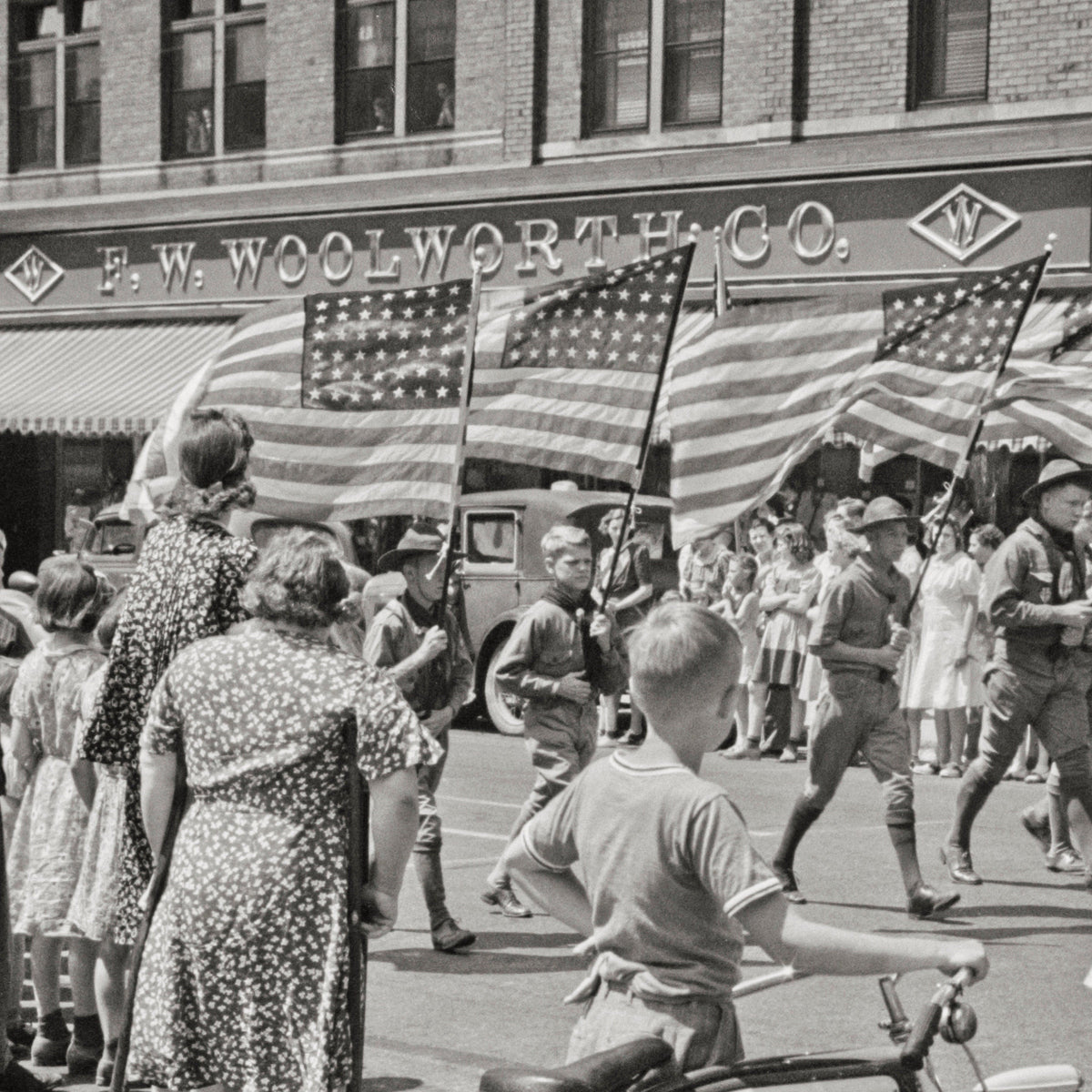 Fourth of July Parade, Watertown, Wisconsin, Boy Scouts, 1941 Historical Pix