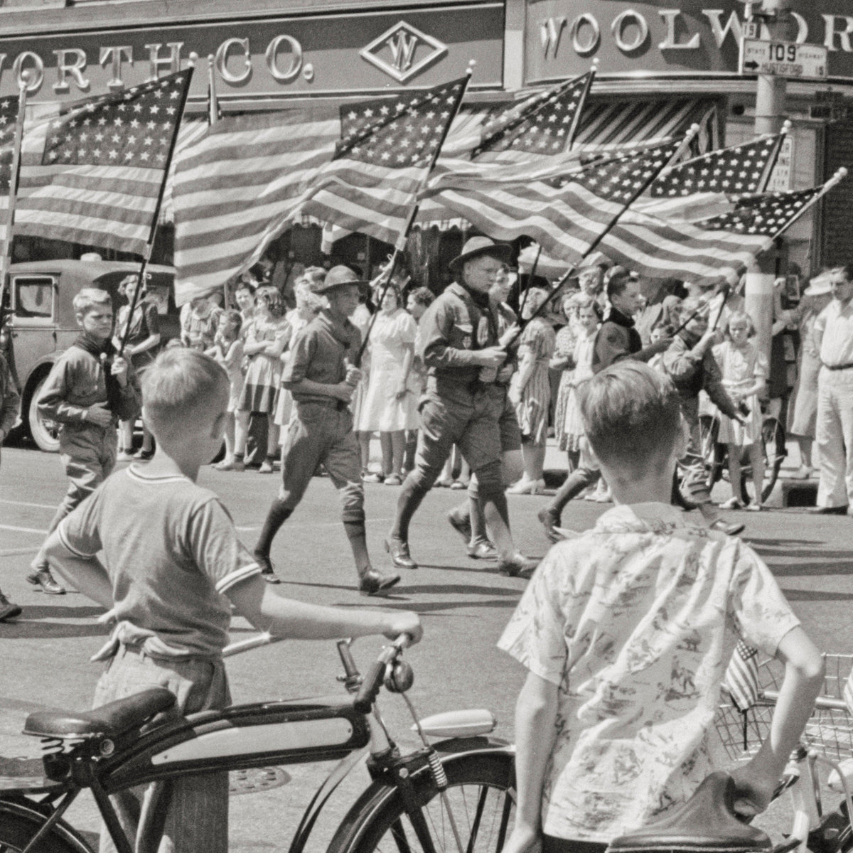 Fourth of July Parade, Watertown, Wisconsin, Boy Scouts, 1941 Historical Pix