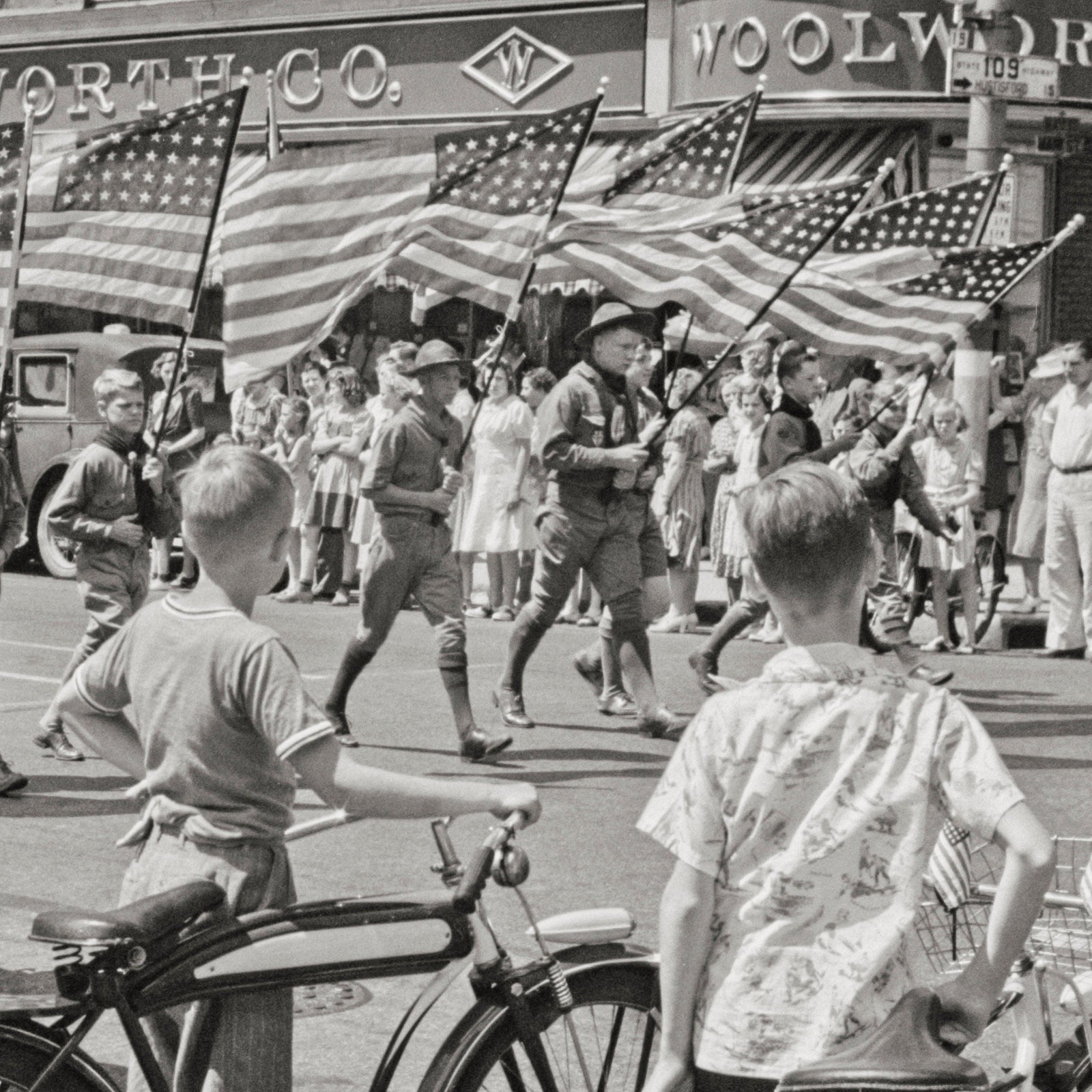 Fourth of July Parade, Watertown, Wisconsin, Boy Scouts, 1941 Historical Pix