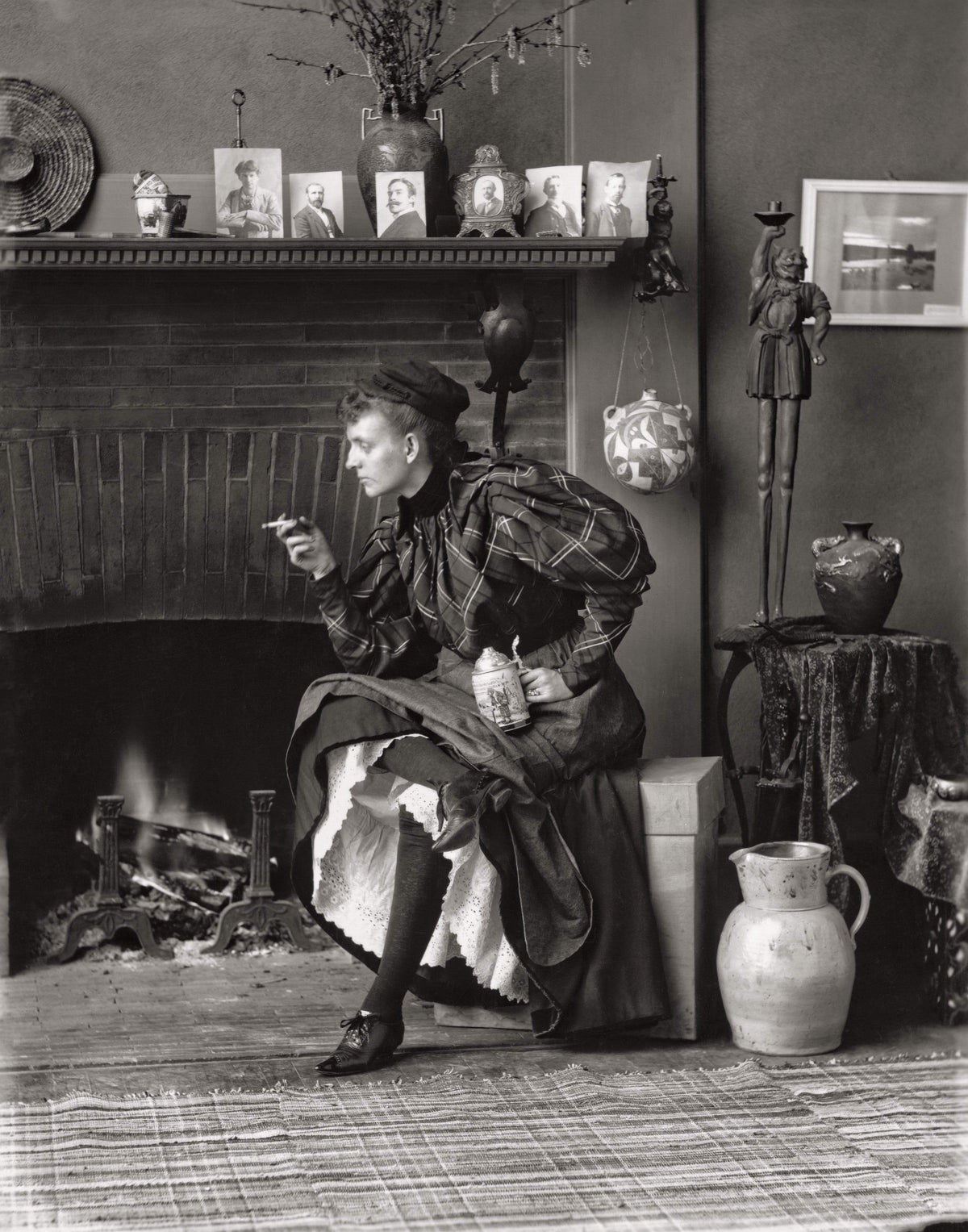 Frances Benjamin Johnson, Self Portrait Historical Pix
