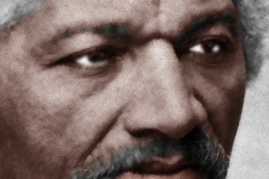 Frederick Douglas Colorized Portrait Photo, Abolitionist, 1870 Historical Pix