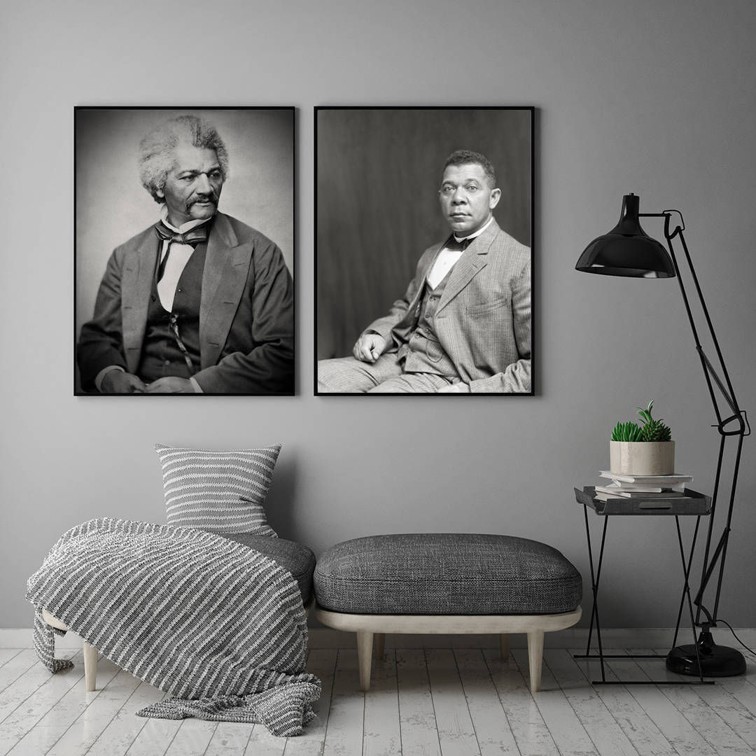Frederick Douglas and Booker T. Washington Wall Collection Historical Pix