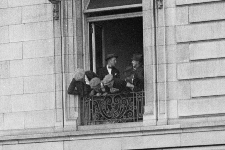 German Shepherd Climbs Ladder, 1923 Historical Pix