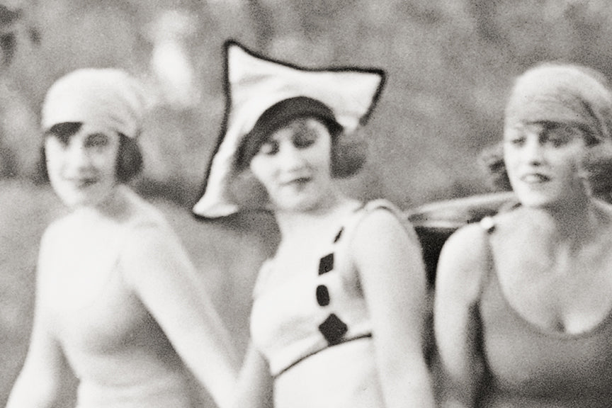 Girls on Car Having Fun Historical Pix