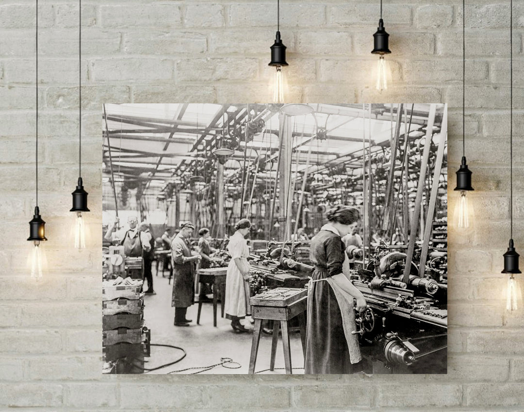 Hartford Connecticut, Colt Fire Arms, Women Grinding Barrels, 1914 Historical Pix