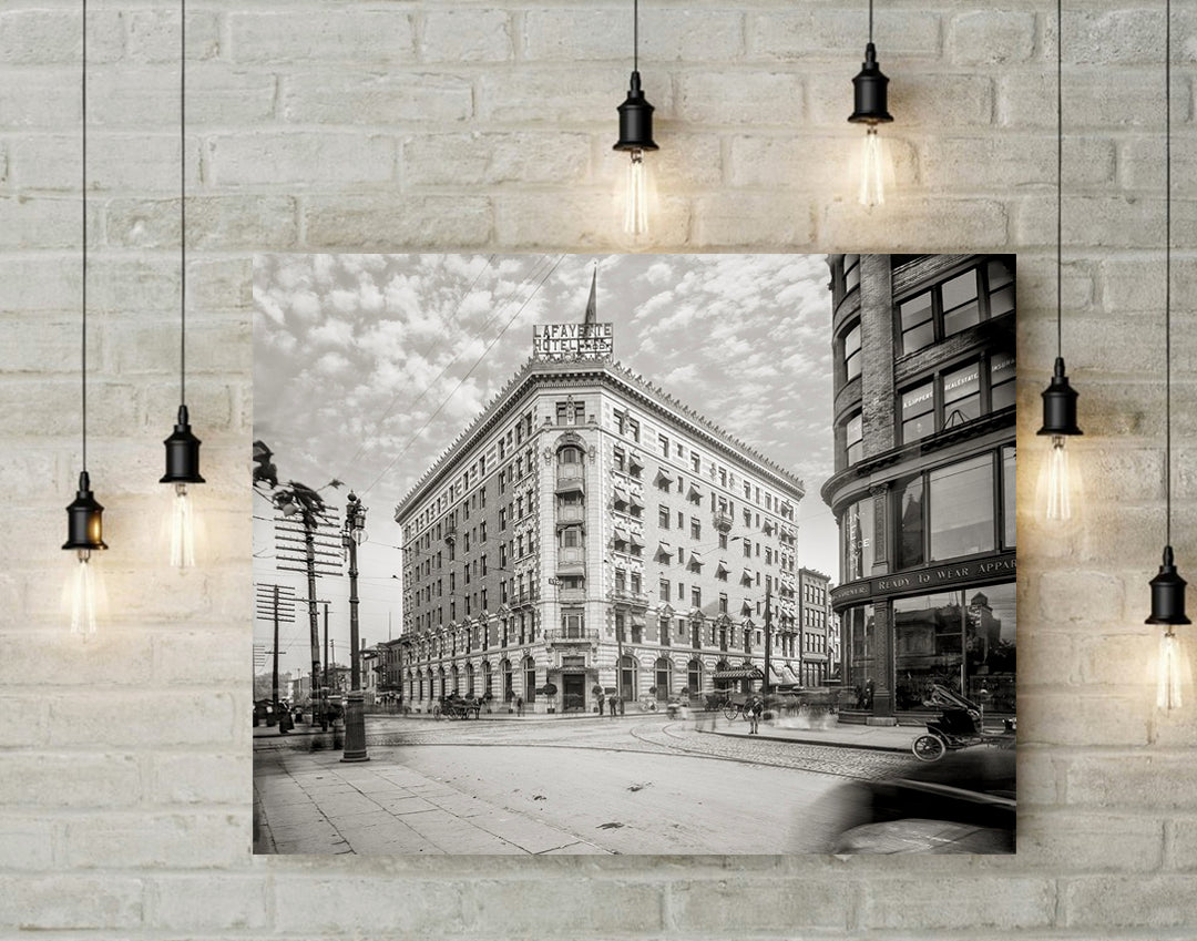 Historic Buffalo NY Lafayette Hotel, Washington Street, Buffalo, 1905 Historical Pix