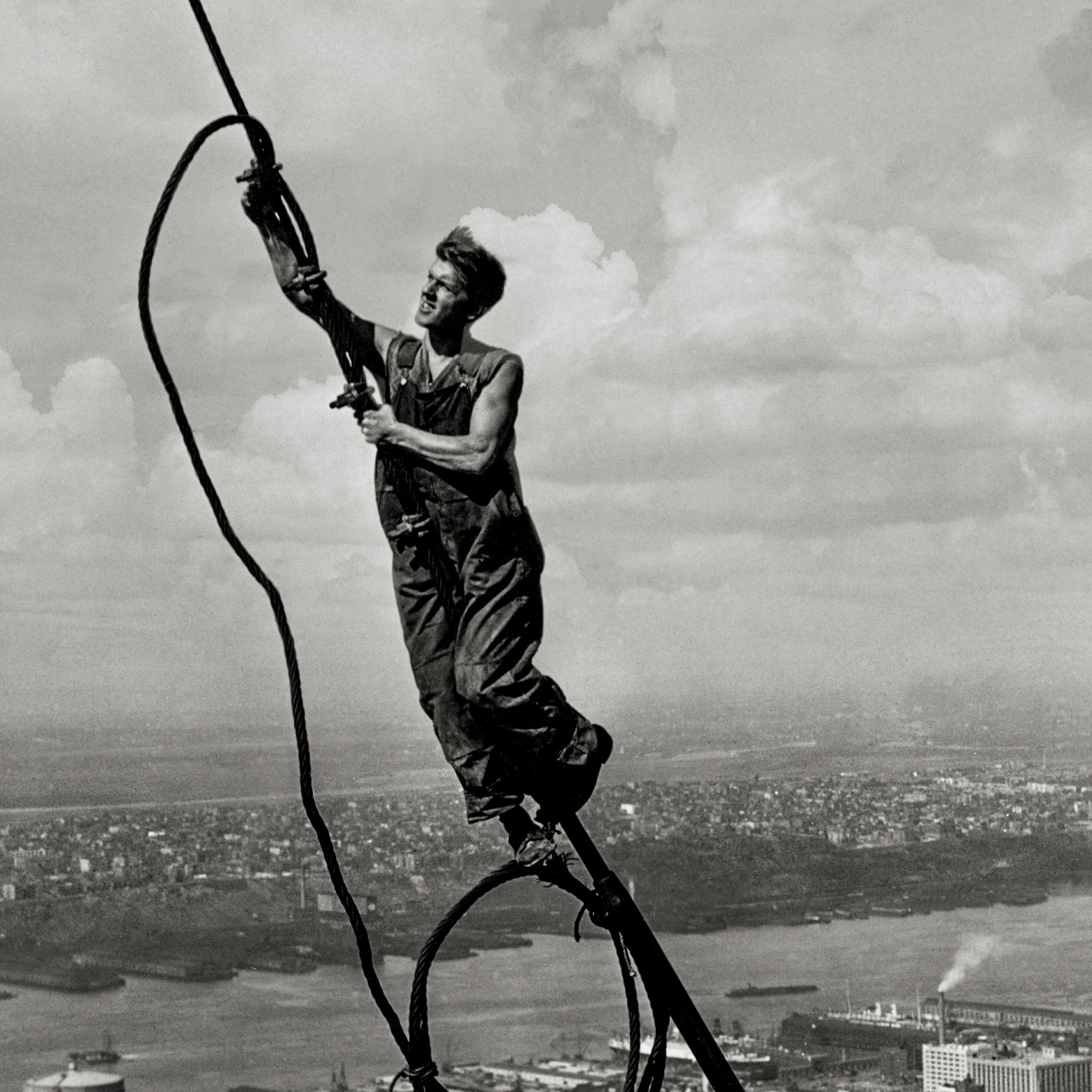 Icarus, Lewis Hine, 1930, Empire State Building Historical Pix