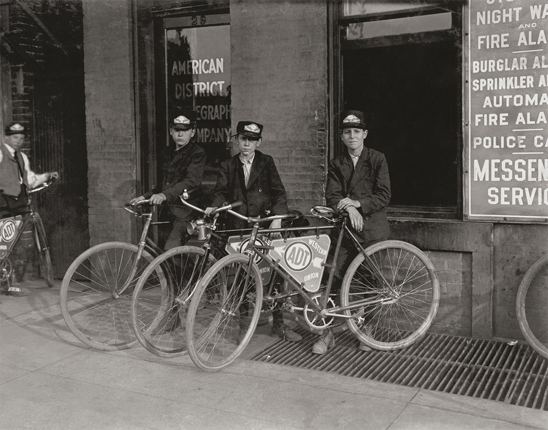Indianapolis Indiana Messenger Service on Bicycle Service,  1908 Historical Pix