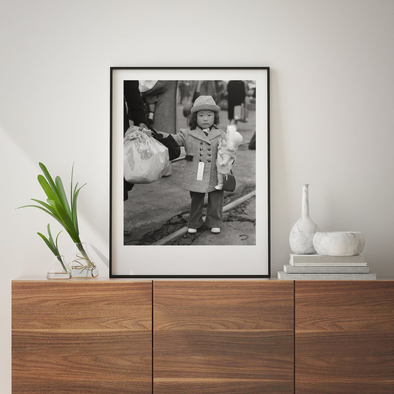 Japanese Girl Print, Internment Camp Photo, WWII, 1942, Russell Lee Historical Pix