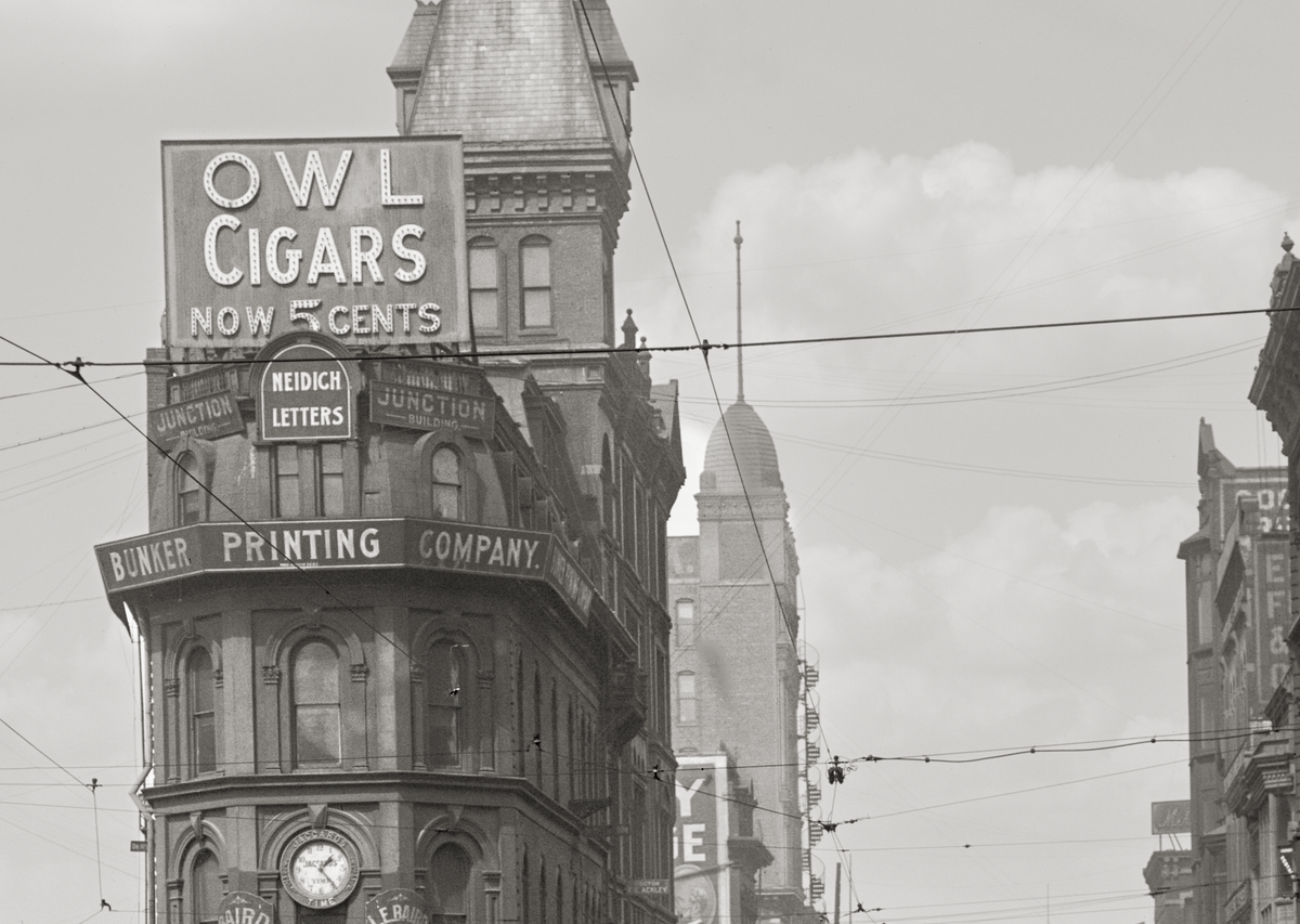 Kansas City, MO, 1906, Junction of Main and Delaware Street Historical Pix