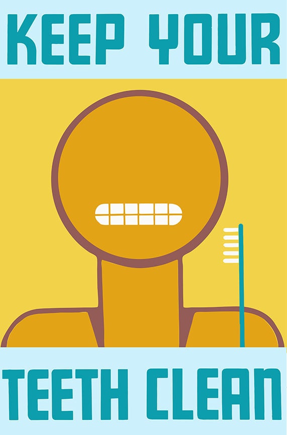 Keep Your Teeth Clean Poster Historical Pix