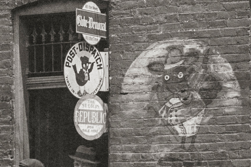 Lewis Hines St. Louis, 10th and Cass Street, 1910. Newspaper boys. Historical Pix