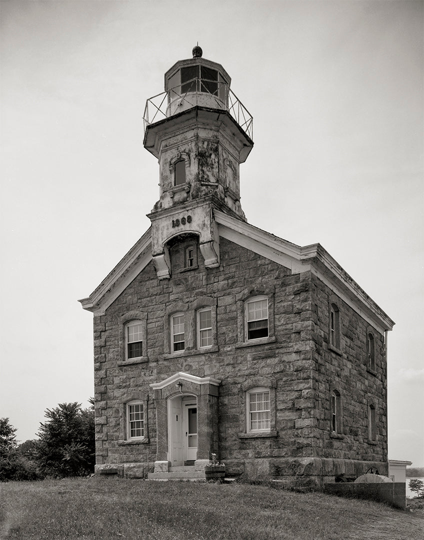 Lighthouse Photo Print, Great Captain Island, Greenwich, Fairfield  CT Historical Pix