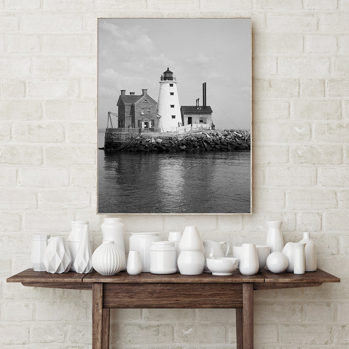 Lighthouse, late 1800s Historical Pix