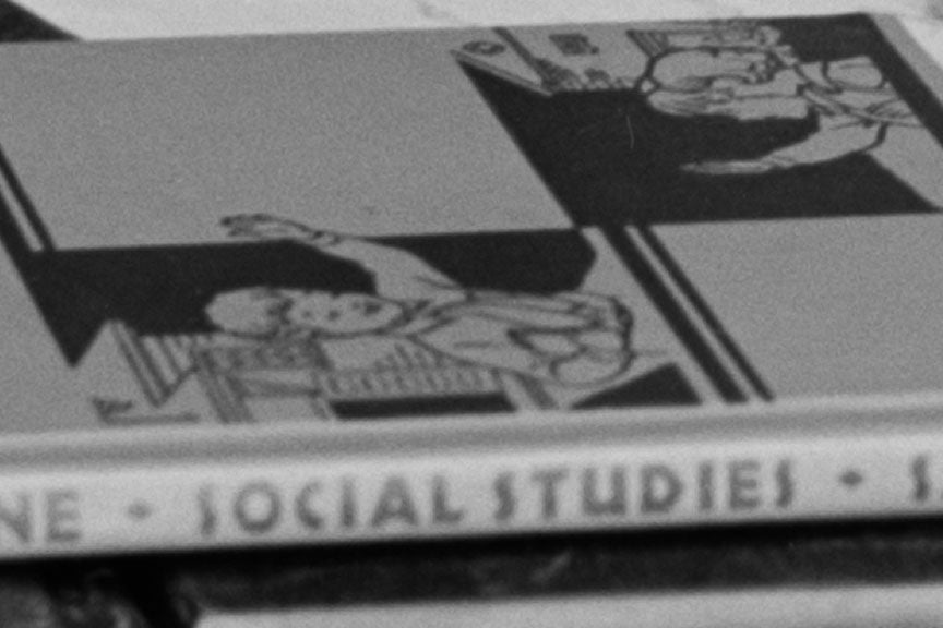 Little Connecticut Girl Taking Notes in School, 1940s Historical Pix