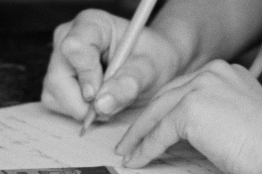 Little Connecticut Girl Taking Notes in School, 1940s Historical Pix