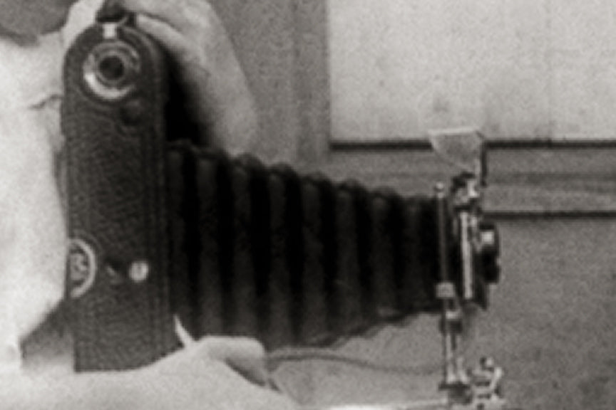 Little Girl Photographer with Brownie Camera, 1917 Historical Pix