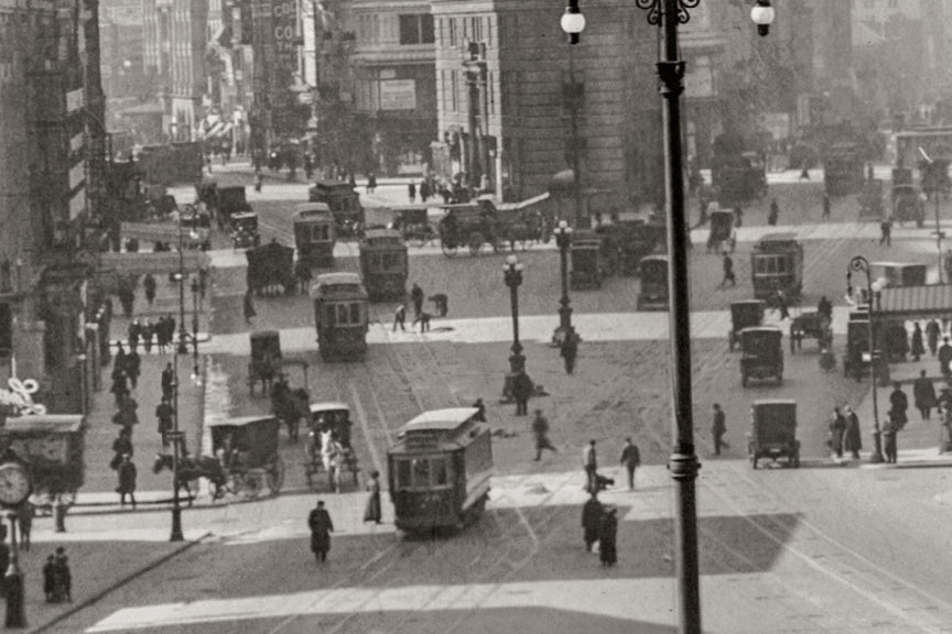 Longacre Square South, Flat Iron Building New York, 1911 Historical Pix