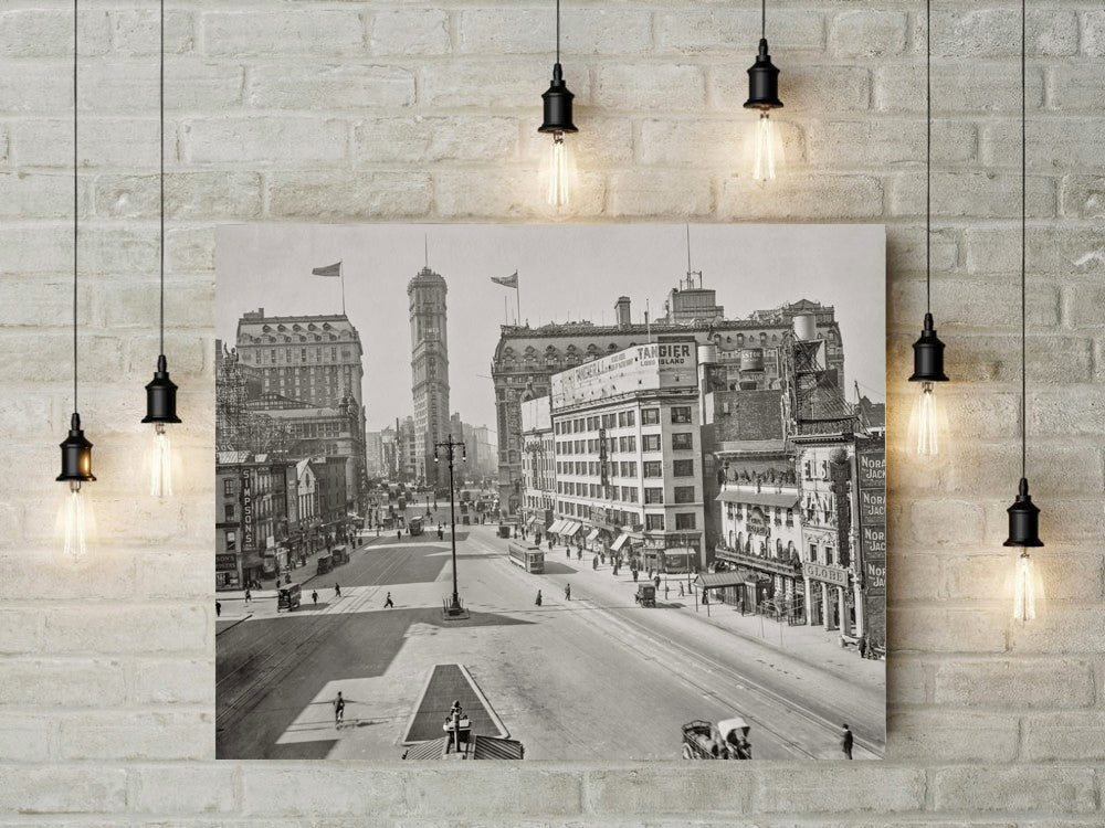 Longacre Square South, Flat Iron Building New York, 1911 Historical Pix