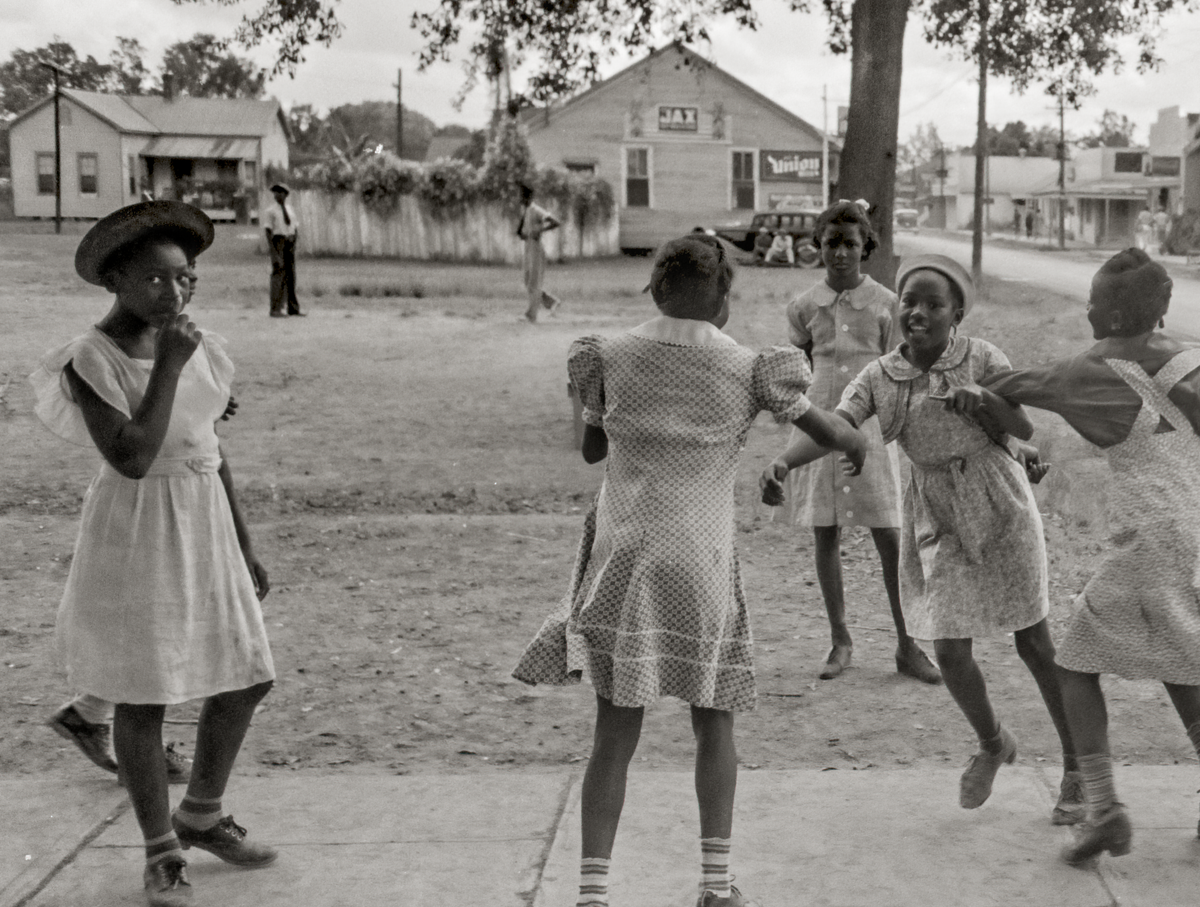 Louisiana Girls Playing, 1938 Historical Pix